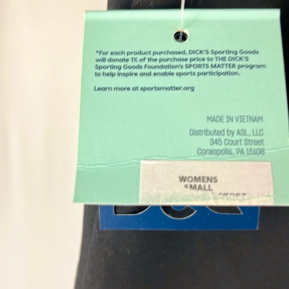 NWT DSG -Dicks Sporting Goods - Performance Mid-Rise Skort Size Small Black - Picture 5 of 11